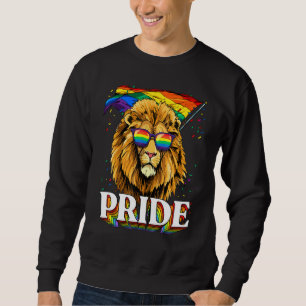 Sudadera Lgbt Lion Gay Prige Lgbtq Banda Arcoiris Gafas De