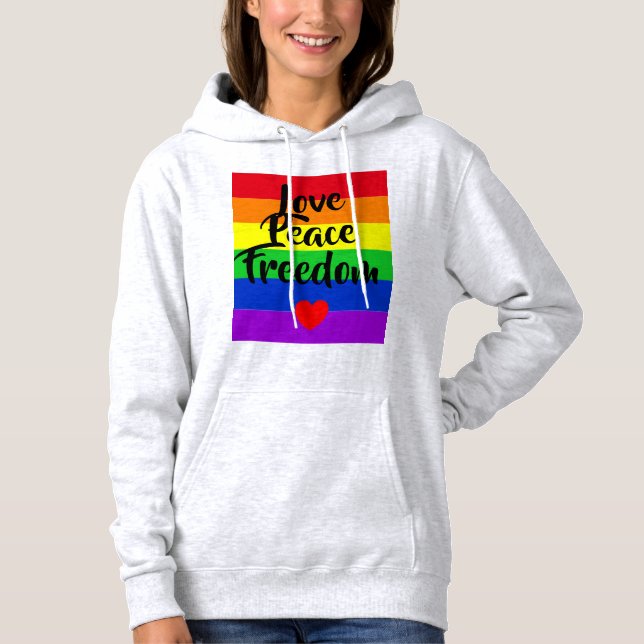 Sudadera #LGBT #love #primo #gay #lesbian #libertad #desfil (Anverso)