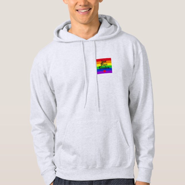 Sudadera #LGBT #love #primo #gay #lesbian #libertad #desfil (Anverso)