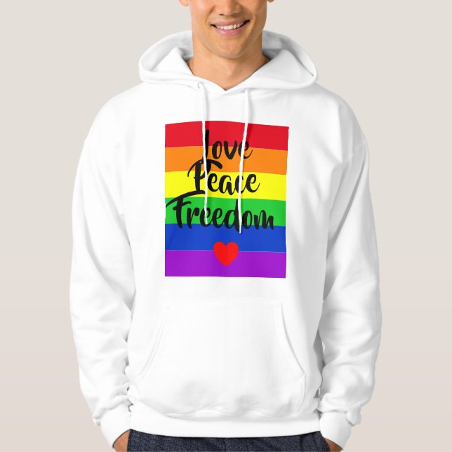 Sudadera #LGBT #love #primo #gay #lesbian #libertad #desfil (Anverso)