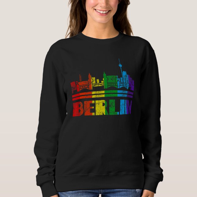 Sudadera Lgbt Mes del Orgullo Gay de Berlín (Anverso)