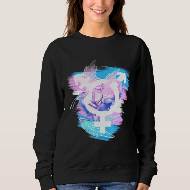 Sudadera Lgbt: Orgullo arcoiris transexual Lesbia gay bisex (Anverso)