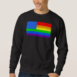 Sudadera Lgbt Orgullo Bandera Estadounidense Rey Negro Rein