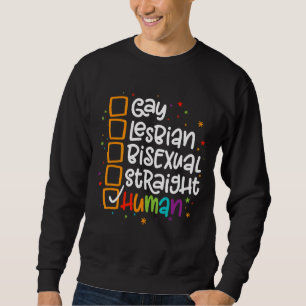Sudadera Lgbt Orgullo Gay Lesbiana Bisexual Directo Humano