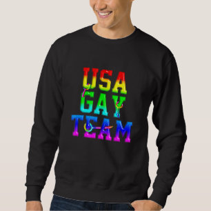 Sudadera Lgbt Orgullo Gay Transgénero Arcoiris Equipo Estad