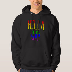 Sudadera Lgbt Orgullo Hella Gay Bandera Arcoiris Apoyen Ri 
