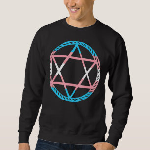 Sudadera Lgbt Pentagram Gótico de cabra transgénero