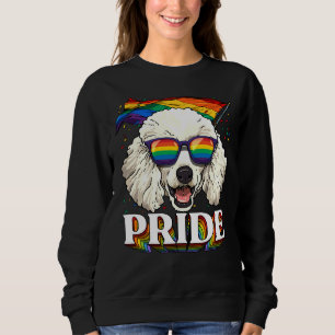 Sudadera Lgbt Poodle Gay Orgullo Lgbtq Bandera Arcoiris Sun