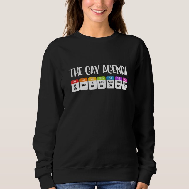 Sudadera LGBT Programa gay Lesbianas Transgénero Bisexual (Anverso)