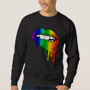 Sudadera Lgbt Rainbow Lips Orgullo Gay Homosexual Lesbiana