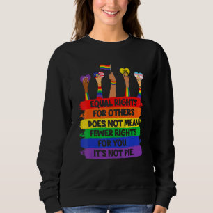 Sudadera Lgbt Retro Fist Love Equal Rights No es un pie