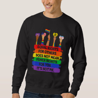 Sudadera Lgbt Retro Fist Love Equal Rights No es un pie