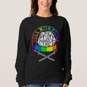 Sudadera Lgbt Roll Con Orgullo D20 Rpg Tabletop Gay Y Lesb
