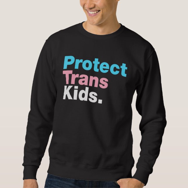 Sudadera Lgbt Support Protect Trans Kid Lgbt Pride (Anverso)