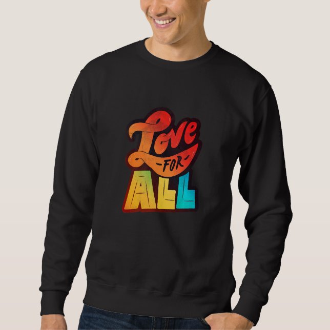 Sudadera Lgbtq+ Admite Love For All Media Edition (Anverso)