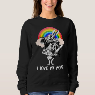 Sudadera Lgbtq Alice En El Conejo Blanco Maravilloso Amo Mi
