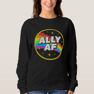 Sudadera Lgbtq Ally Af Orgullo Gay Lesbiana Lgbt Rainbow Re