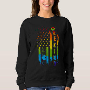 Sudadera Lgbtq Be Kind Gay Pride Lgbt Arcoiris Bandera Esta