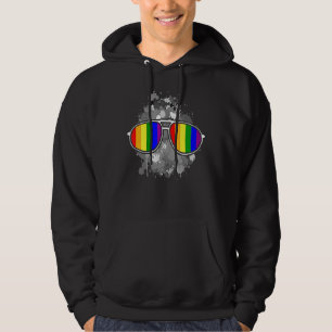 Sudadera LGBTQ Guay Gafas de sol arcoiris Gay Lesbiana Orgu