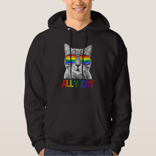 Sudadera Lgbtq Orgulloso Gato Ally Purride Paw Orgullo Gay