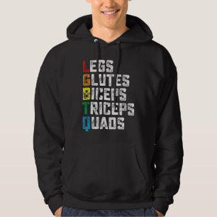 Sudadera LGBTQ Piernas Glúteos Bíceps Tríceps Cuádriceps Di