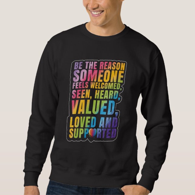 Sudadera LGBTQ Support LGBT Pride Month (Anverso)