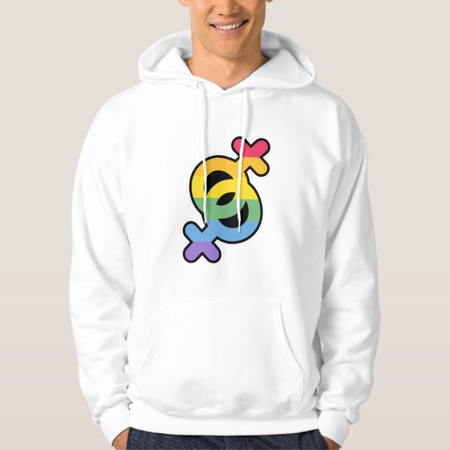 Sudadera LGTB+Orgullo. Arcoíris. (Anverso)
