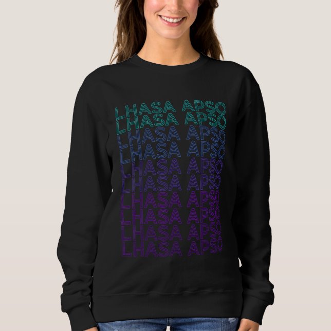 Sudadera Lhasa Apso Dog Retro (Anverso)