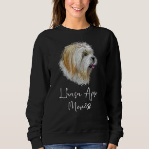 Sudadera Lhasa Apso Mom Cute Puppy Dueño De Perro Lhasa Aps