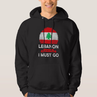 Sudadera Líbano está llamando Debo ir Raíces del patrimonio