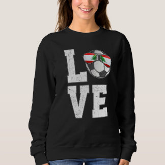 Sudadera Líbano: Fútbol Ama Bandera de Ventiladores Libanes