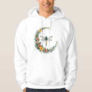 Sudadera Libélula Boho Luna Creciente Signo de Paz Hippie D