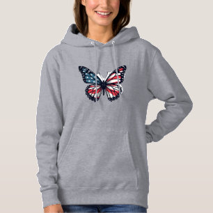 Sudadera Libélula Patriótica de la Bandera Americana 4 de J