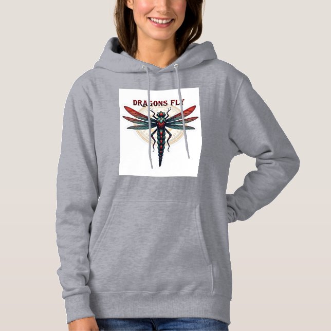 Sudadera Libélula Steampunk mecanizada genial - Dragones vu (Anverso)
