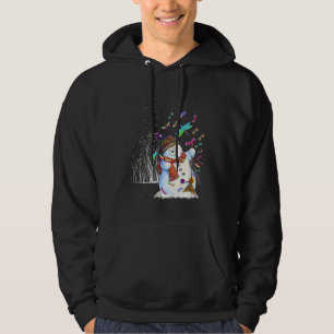 Sudadera Libélulas Muñeco de nieve Bufanda Árbol de Navidad