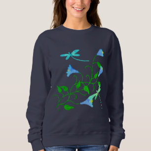 Sudadera Libélulas y Flores Arte Abstracto para Llevar