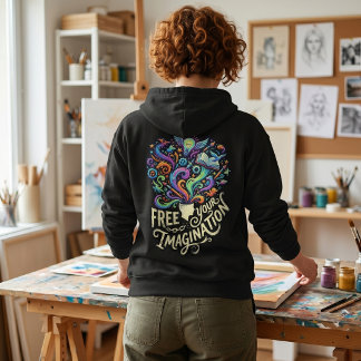Sudadera Libera Tu Imaginación: Bombilla Cerebral Psicodéli
