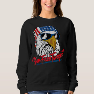Sudadera Liberar esta noche bandera norteamericana de águil