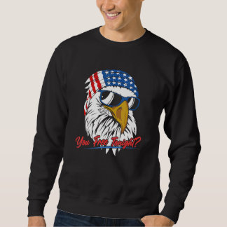 Sudadera Liberar esta noche bandera norteamericana de águil