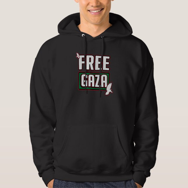 Sudadera Liberen a Gaza Palestina Libre Ayuda a Gaza Pase (Anverso)