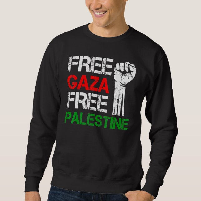 Sudadera Liberen a Gaza y liberen a Palestina (Anverso)