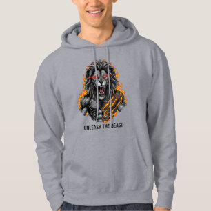Sudadera Liberen a la bestia: La leyenda del león guerrero