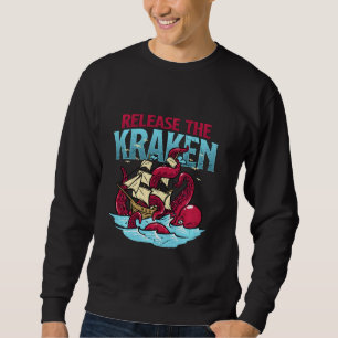 Sudadera ¡Liberen al Kraken! Zombi Octubre Zombies Barco Lo