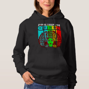 Sudadera Libertad 12 de junio Reina Afro Melanin Chica Negr