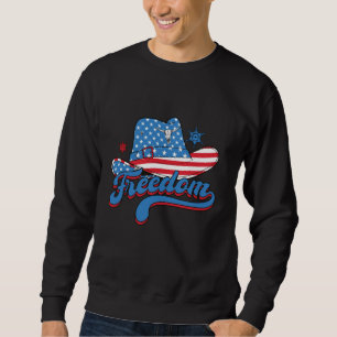 Sudadera Libertad 4 de julio: Gorra patriota de vaqueros