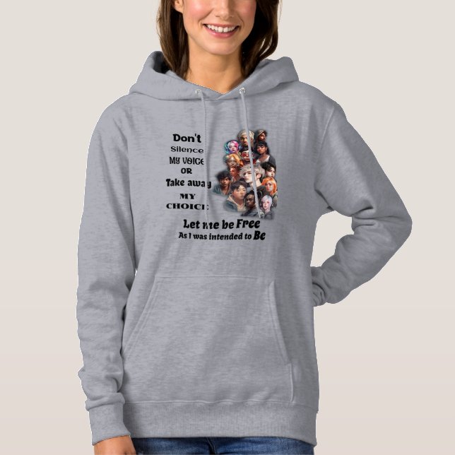 Sudadera Libertad de elección y voz (Anverso)