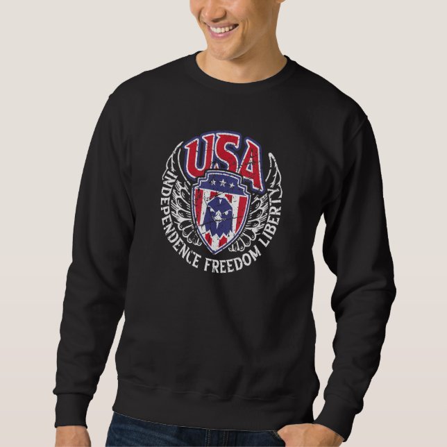 Sudadera Libertad de Independencia de Eeuu 4 de julio Memor (Anverso)