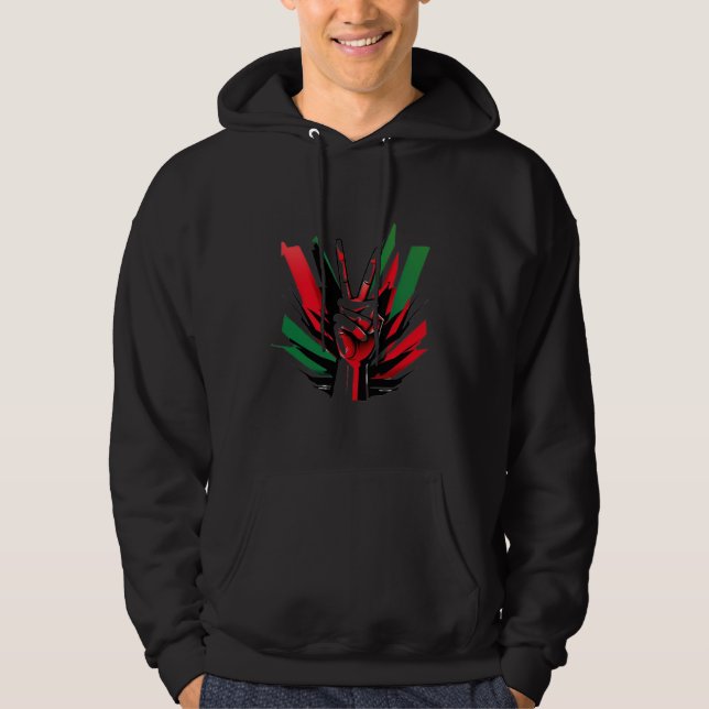 Sudadera Libertad Gaza Libertad Palestina básica encapuchad (Anverso)