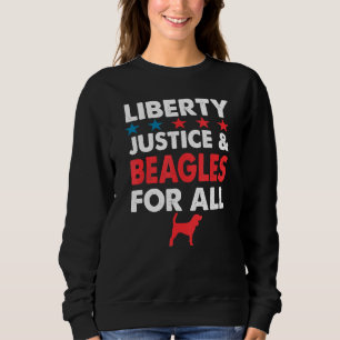 Sudadera Libertad Justicia Y Beagles Para Todos