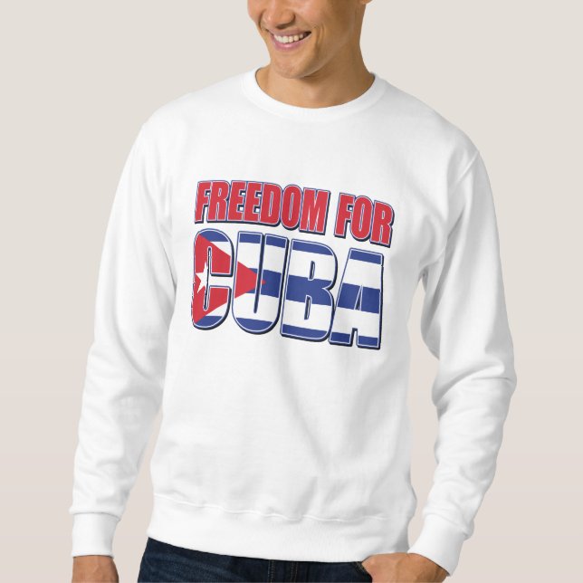 Sudadera Libertad para Cuba (Anverso)